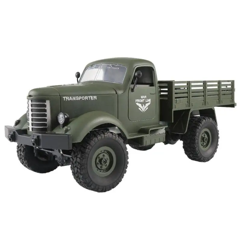 

JJRC Q61 RC Truck 1:16 2.4G Machine Remote Control Car 4WD Tracked Off-Road Military RTR Remote Control Car Children Gift Toys