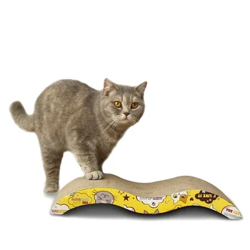 

Cat Toys Cat Scratch Board Pad Scratching Posts Kitten Corrugated Paper Pad M Shape Cats Grinding Nail Scraper Mat Mattress