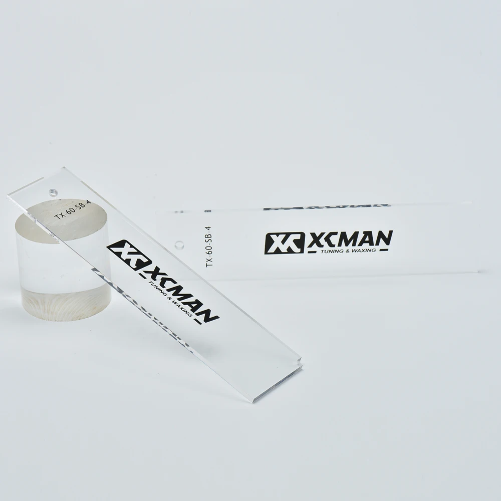 XCMAN Freeride Ski & Snowboard Base Wax Plastic Scraper 4mm Thick Corner Notch Edge Cleaning 2piece snowboard tuning kit ski snowboard tuning kit