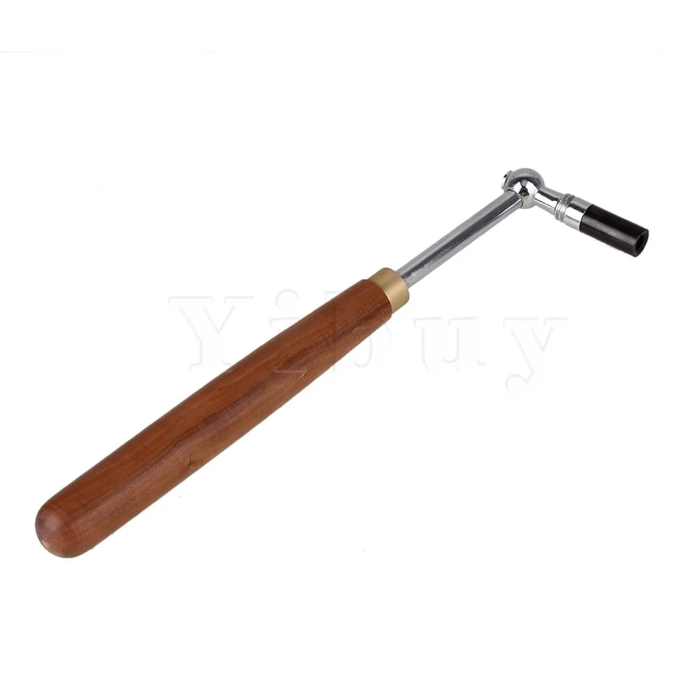 Yibuy Professional Jujube Wood Wrench L-shape Piano Metal Tuner Spanner Hammer Yibuy Professional Jujube Wood Wrench L-shape Piano Metal Tuner Spanner Hammer