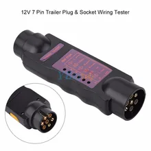 7 контактный Электрический тестер прицеп, разъем автомобилей буксировочный 12 В эго трейлер