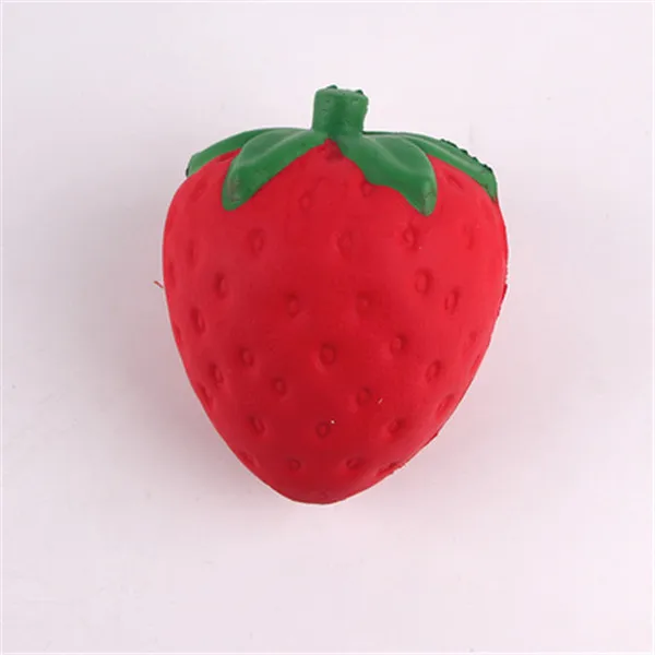 Big Jumbo Juicy Squishy Strawberry Fake Artificial Food Fruit Memory Foam Venting toys - 13