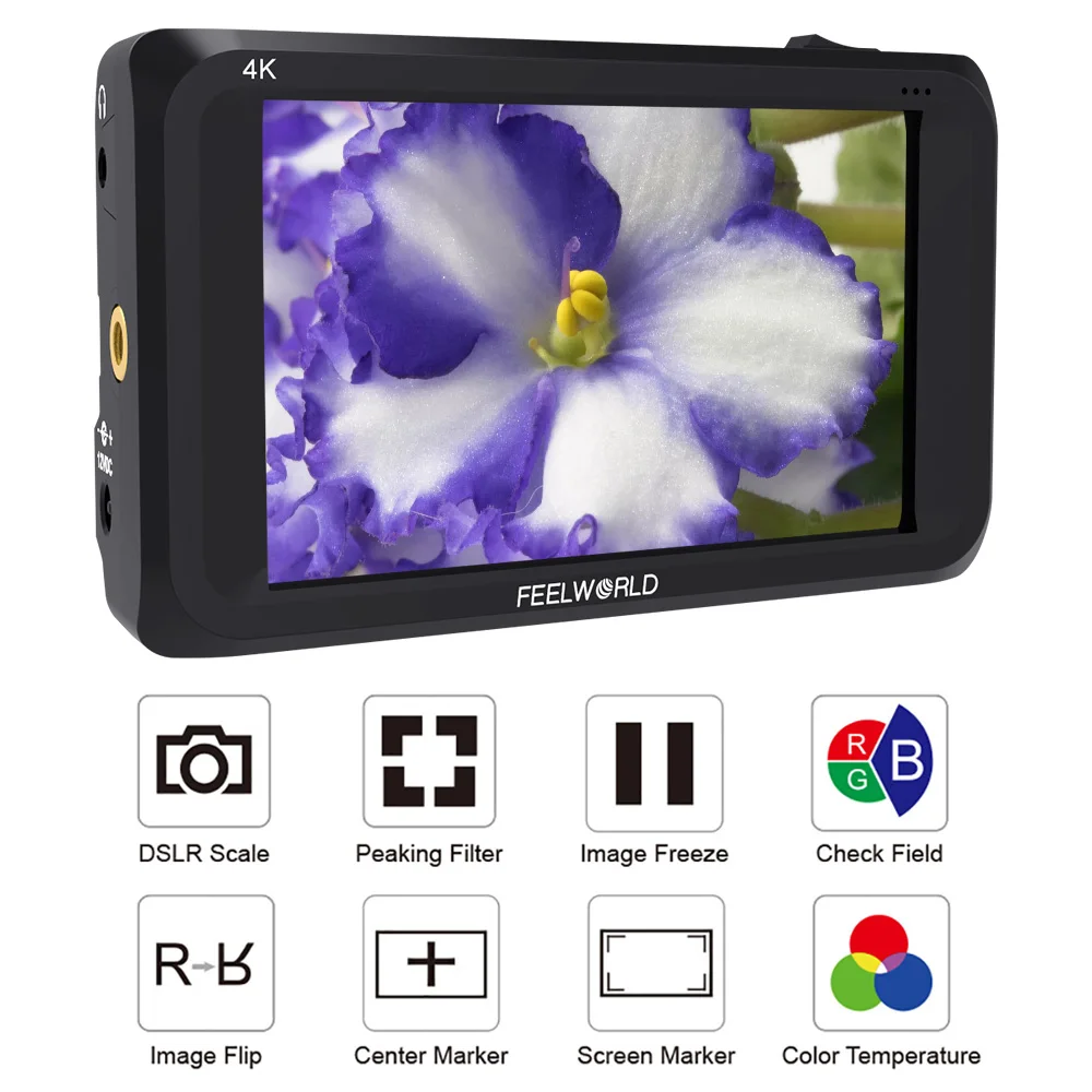 Feelworld S450 M 4 5 дюймов Камера полевой монитор HD 1280x800 IPS экран 3G SDI 4K HDMI внешний дисплей