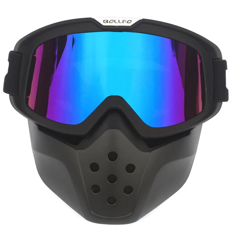 Снежные лыжные очки, снежные лыжные очки, маска для сноуборда, очки, ветрозащитные очки для мотокросса, солнцезащитные очки es - Цвет: black and colorful