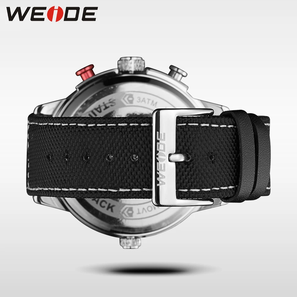 WEIDE Подлинная люксовый бренд мужской нейлоновый ремешок Спортивные цифровые