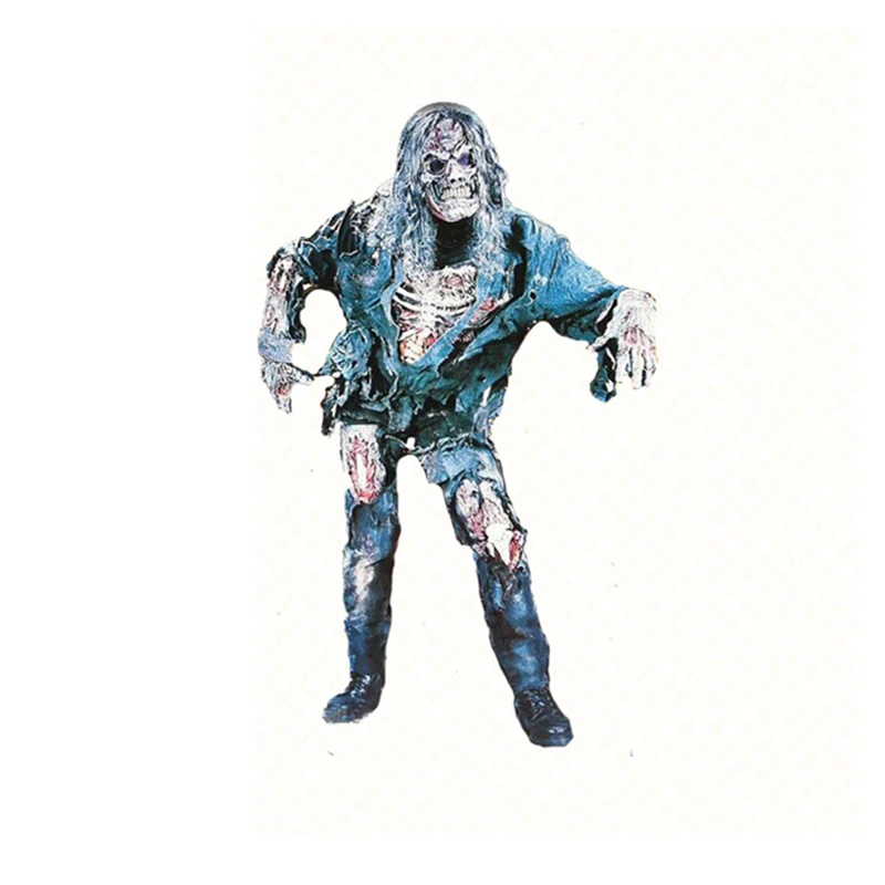 

Halloween 4Pcs A Set Masquerade Cosplay Zombie Cloths Horrible Theme Party Suits Simulation Ghost Mummy Mask Gloves Pants CKI32