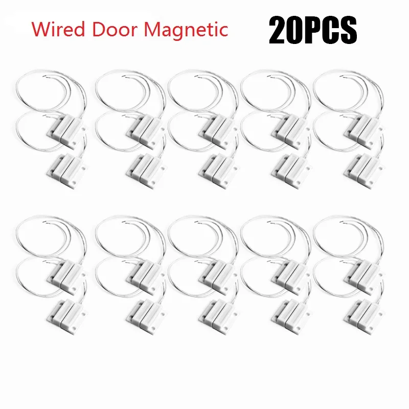 MC-38 Wired Door Window Sensor Magnetic Switch Home Alarm System detector Magnetic Switch normally closed NC MC-38 Wired Door Window Sensor Magnetic Switch Home Alarm System detector Magnetic Switch normally closed NC