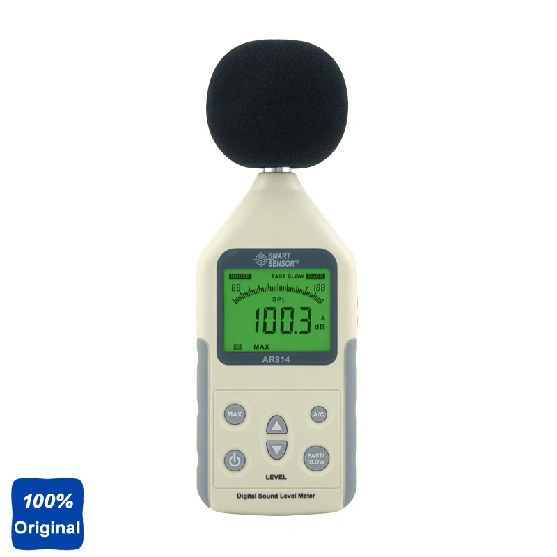 

100% Original AR814 Digital Sound Level Meter Noise Tester 30-130db
