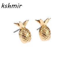 Fashion jewelry wholesale alloy delicate small pineapple new earring stud earrings accessories present
