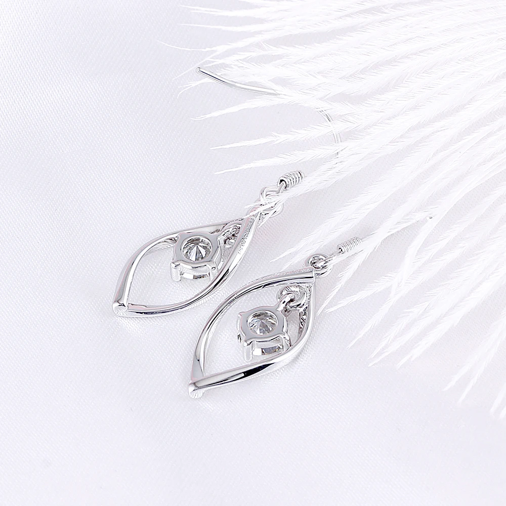 moissanite drop earrings for women (5)