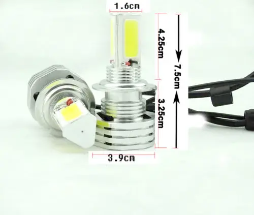 90W 9000lm 3 Sides LED Headlight Kit H4 HB2 9003 Hi//low beams HID 6000K Bulbs