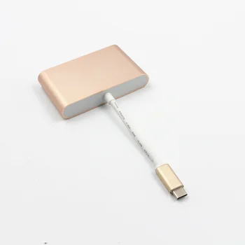 

Moveski Type C to VGA Adapter USB 3.0 Type C Converter Adapter with Aluminium Case for MacBook/ChromeBook Pixel Plug and play