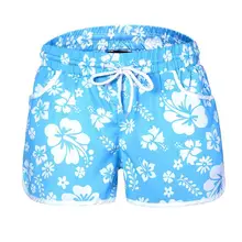 Лидер продаж цветочный принт Спортивные шорты тренажерный зал Фитнес Бег Йога нижняя одежда Эластичная лента S-2XL