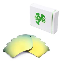 Mryok ПОЛЯРИЗОВАННЫЕ замены Оптические стёкла для Oakley половина XLJ вентилируемый Солнцезащитные очки для женщин 24 К золото