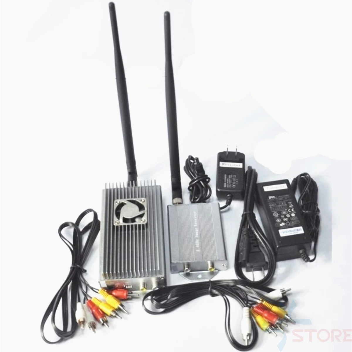 Large Power 2.4Ghz 10W 4CH Wireless transceiver vidoe audio Transmitter