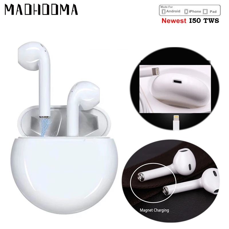 

MaoHooMa Mini i50 PK i10 TWS Bluetooth Wireless headset hifi Earbuds Earphones With Mic For Iphone 7,8,X Samsung Android xiaomi
