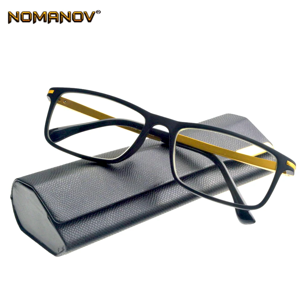 Дизайн AL-mg сплав рамка Весна Петля ультралегкие удобные мужские женские очки для чтения + 1 + 1,5 + 2 + 2,5 + 3 + 3,5 + 4 с чехлом