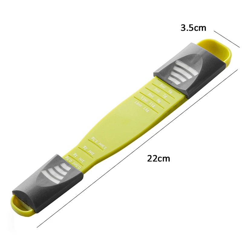 LIYIMENG Measure Cup Double End Nine Stalls Adjustable Scale Measuring Spoons Metering Spoon Baking Tool Kitchen Scales Accessories9