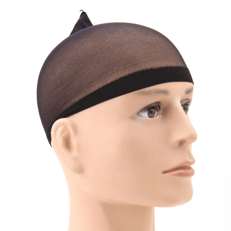 2Pcs Unisex Stocking Wig Liner Cap Snood Nylon Stretch Hairnets Protable