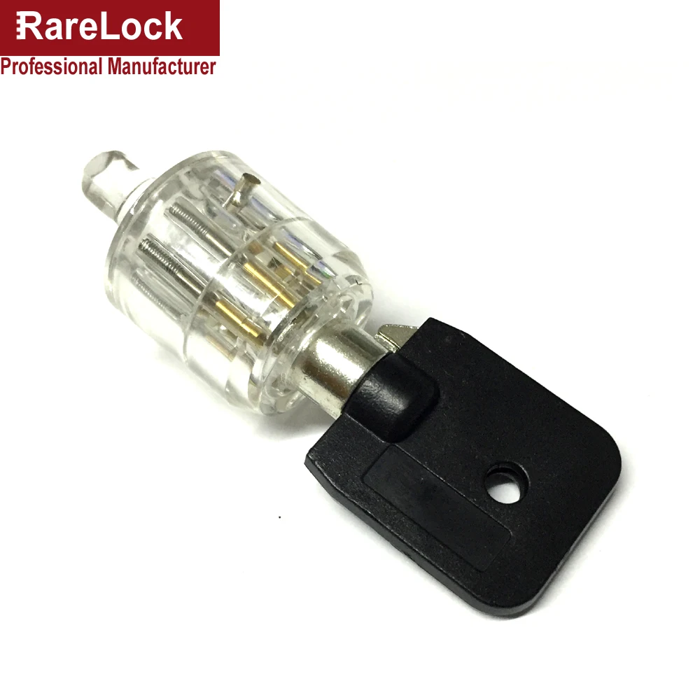 Rarelock MMS443 Transparent Tubular Lock Practice 7Pin Pick Training