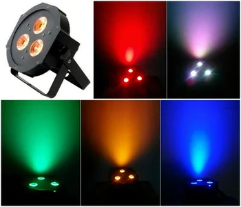 

20pcs/Lot, Flat LED par light 3x15W RGBAW Tint 5-in-1 Stage LED Par 38 Lights Disco ktv dj nightclub party concert pro display