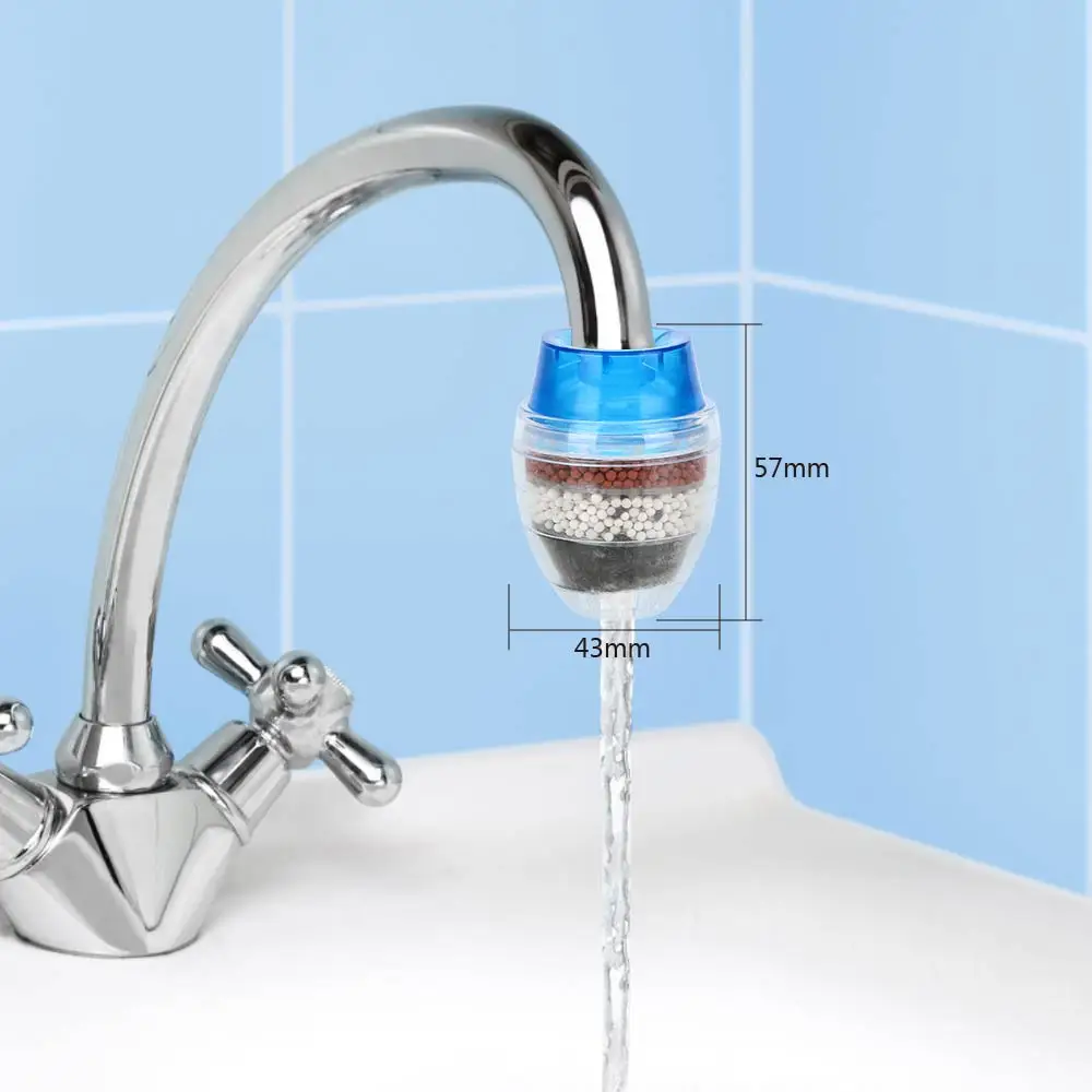 

Home Improvement 5-layer Filter Tap water Clean Kitchen Accessories Faucet Tap Filter Water Purifier Gadgets Activated Carbon
