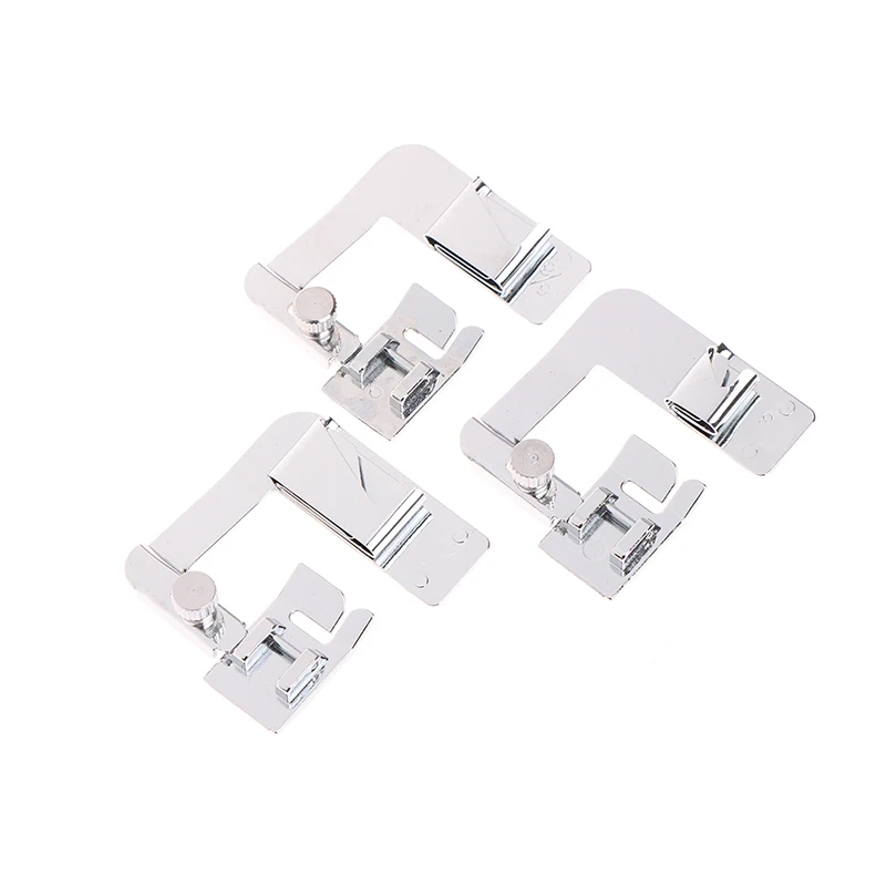 3Pcs/Set Domestic Sewing Machine Foot Presser Rolled Hem Feet For Brother Singer