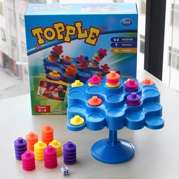 

Candice guo Plastic toy colorful topple tower tree balance Interaction Stacker orchis game block birthday christmas gift 1