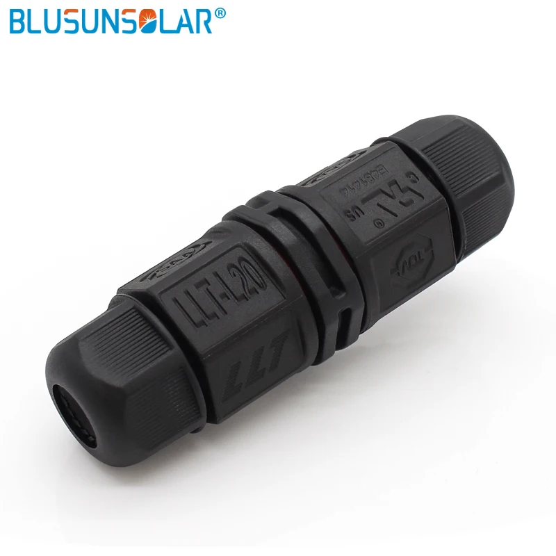 

20A 500V Electrical IP67 2 Pin L20 Lamp Conenctor Outdoor Led Light Cable Connector Wire Contacts Adapter