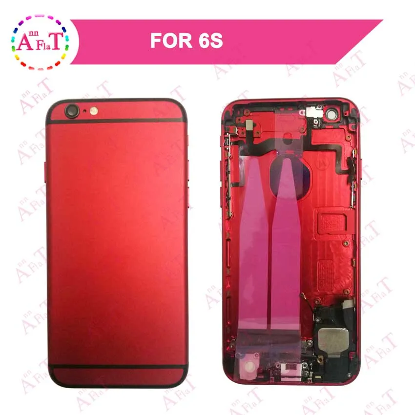 Красный для IPhone 6 6G Plus 6S задняя средняя рамка Шасси Полный корпус сборка крышка