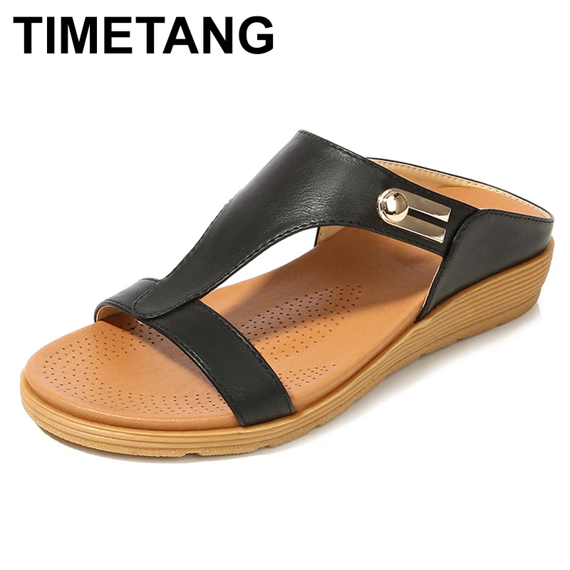leather mule sandals ladies