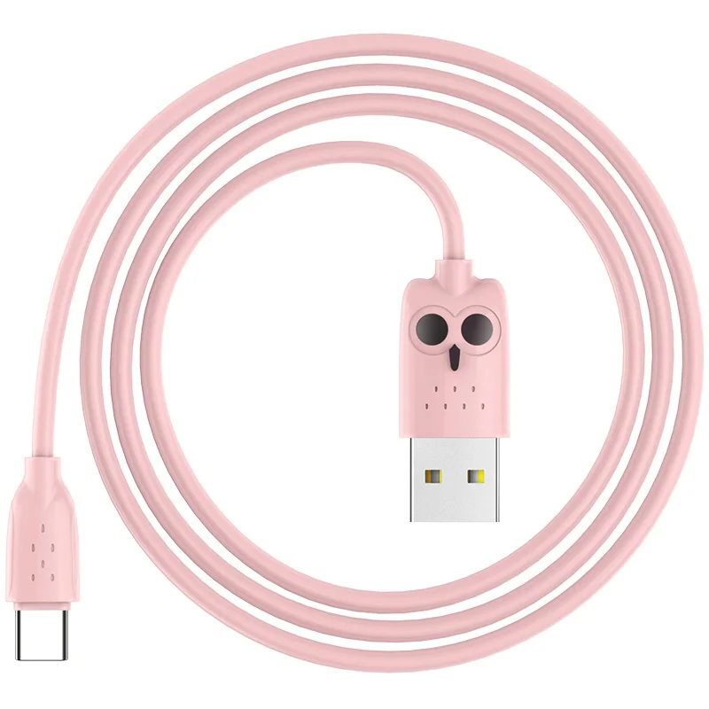 HOCO 1 м 2.4A USB C кабель для huawei P20 lite type C кабель USB зарядное устройство EU штекер type-c кабель для Redmi k20 pro - Цвет: 100cm Pink