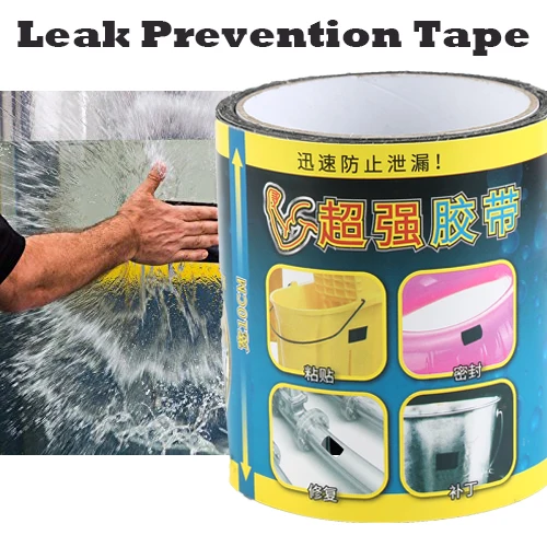 

Strong Waterproof Stops Leaks Quick Repairing Tape Black Super Rubberized Seal Tapes Bonding Rescue Fusing Tool 150 x 10cm