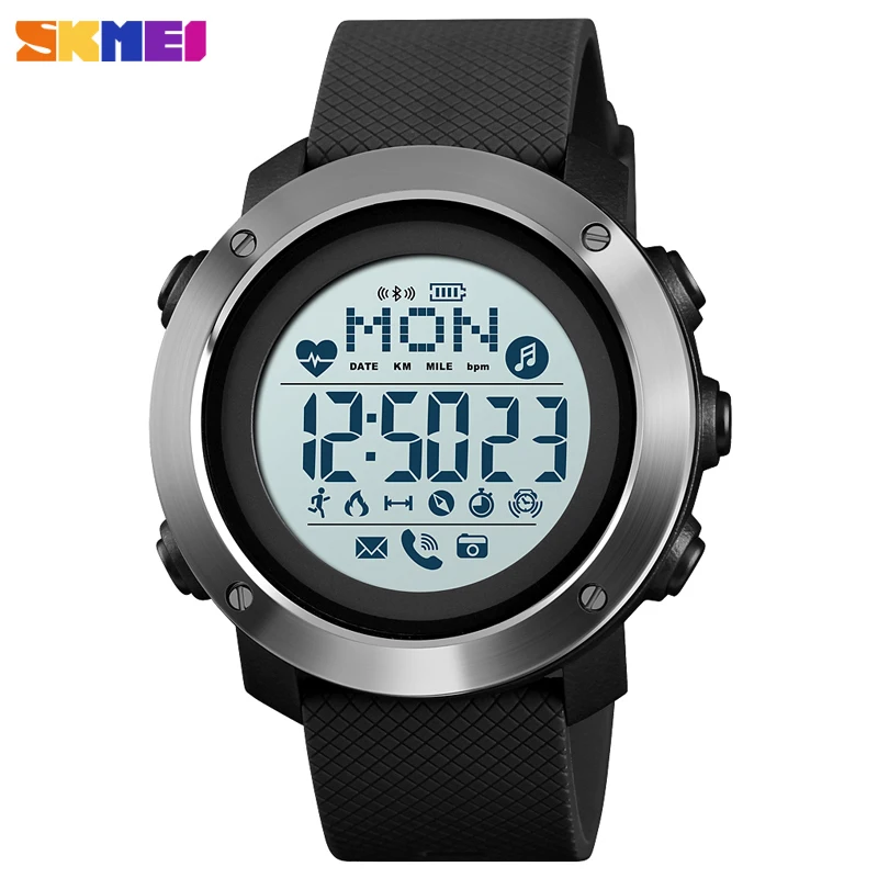 SKMEI Smart Watch For Men Calorie Sport Smart Band Heart Rate Sleep Monitor Smartwatch Waterproof Watch Bracelet Men Android IOS