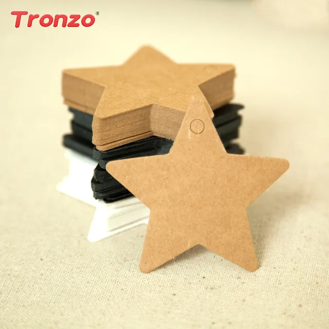 tronzo 50pcs diy gift bag tags packaging wedding decorations hanging