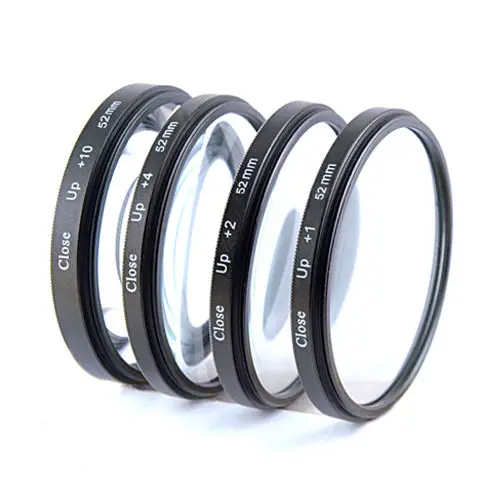 52mm Macro Close up Close Up +1 +2 +4 +10 Lens Filter Kit for Canon