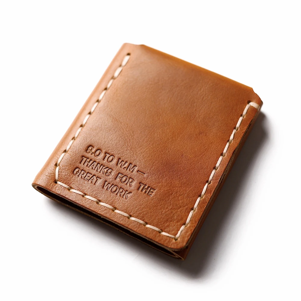 Free Shipping Handmade Italian Cowhide Wallet for Men Genuine Leather