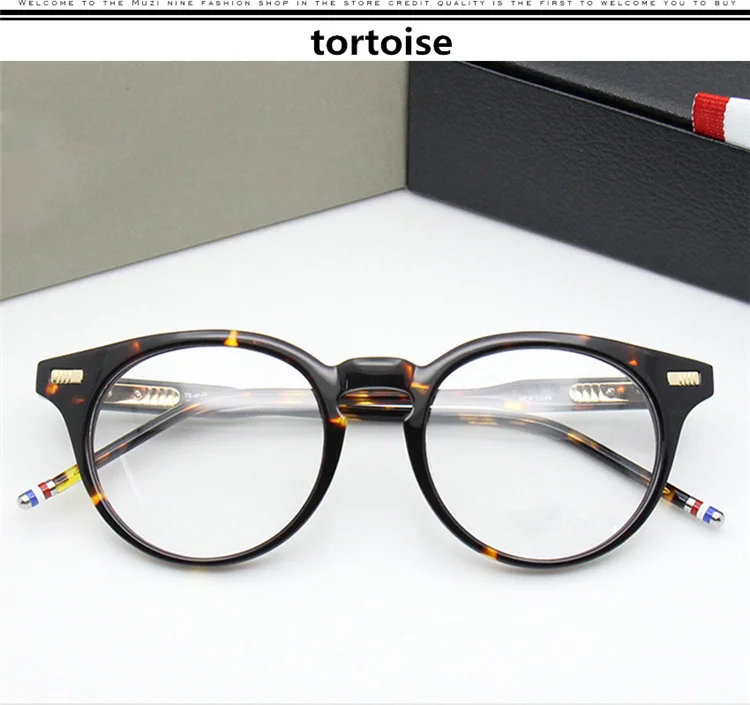 TB404 нью-йоркский бренд том круглые оправы для очков мужские и женские очки по рецепту мужские компьютерные оптический Круглый оправы с коробкой