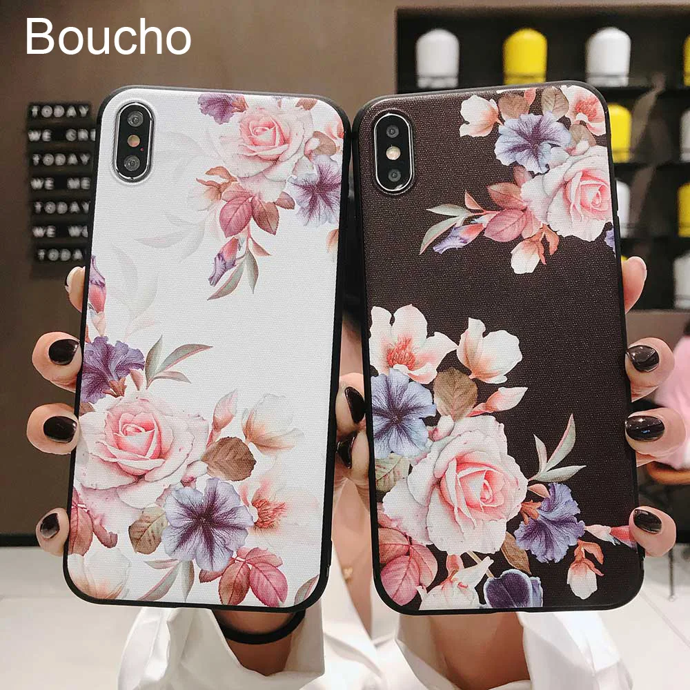 Парные Чехлы Boucho для iphone X XS MAX XR 6 6s 7 8 plus 5 дюймов чехол телефона милый мультяшный