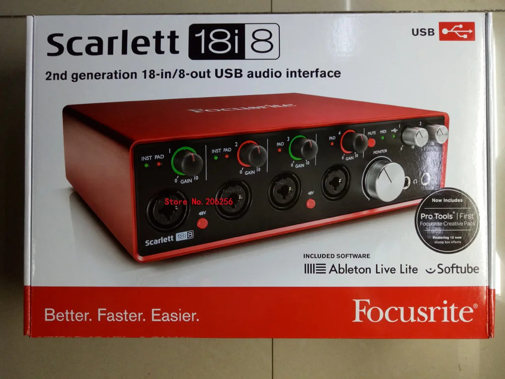 Focusrite Scarlett 18i8 2e Gen 18 In 8 Usb Geluidskaart Audio Interface Vier Focusrite Microfoonvoorversterkers Professionele Opname Focusrite Scarlett 18i8 Focusrite Scarlettusb Sound Card Aliexpress