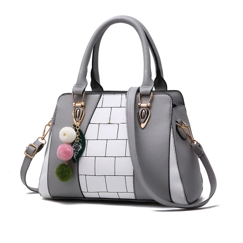 

2019 New Fashion Women Leather Handbag Plaid Messenger Satchel Crossbody Zipper Bag Purse LBY2019