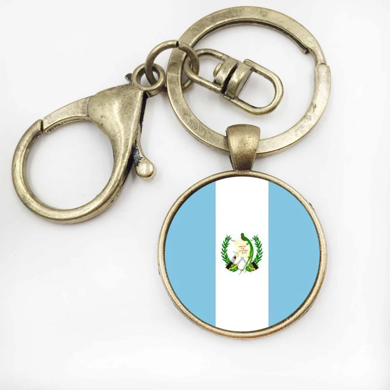 Venezuela флаг стеклянный брелок Классический аксессуар Подвеска Брелок для ключей ювелирные изделия для мужчин(1