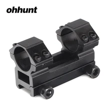 Ohhunt 25,4 мм 1 дюймов средний профиль Пикатинни Вивер крепление оптического прицела винтовки кольца 8 см длинные охотничьи Тактические прицелы аксессуары