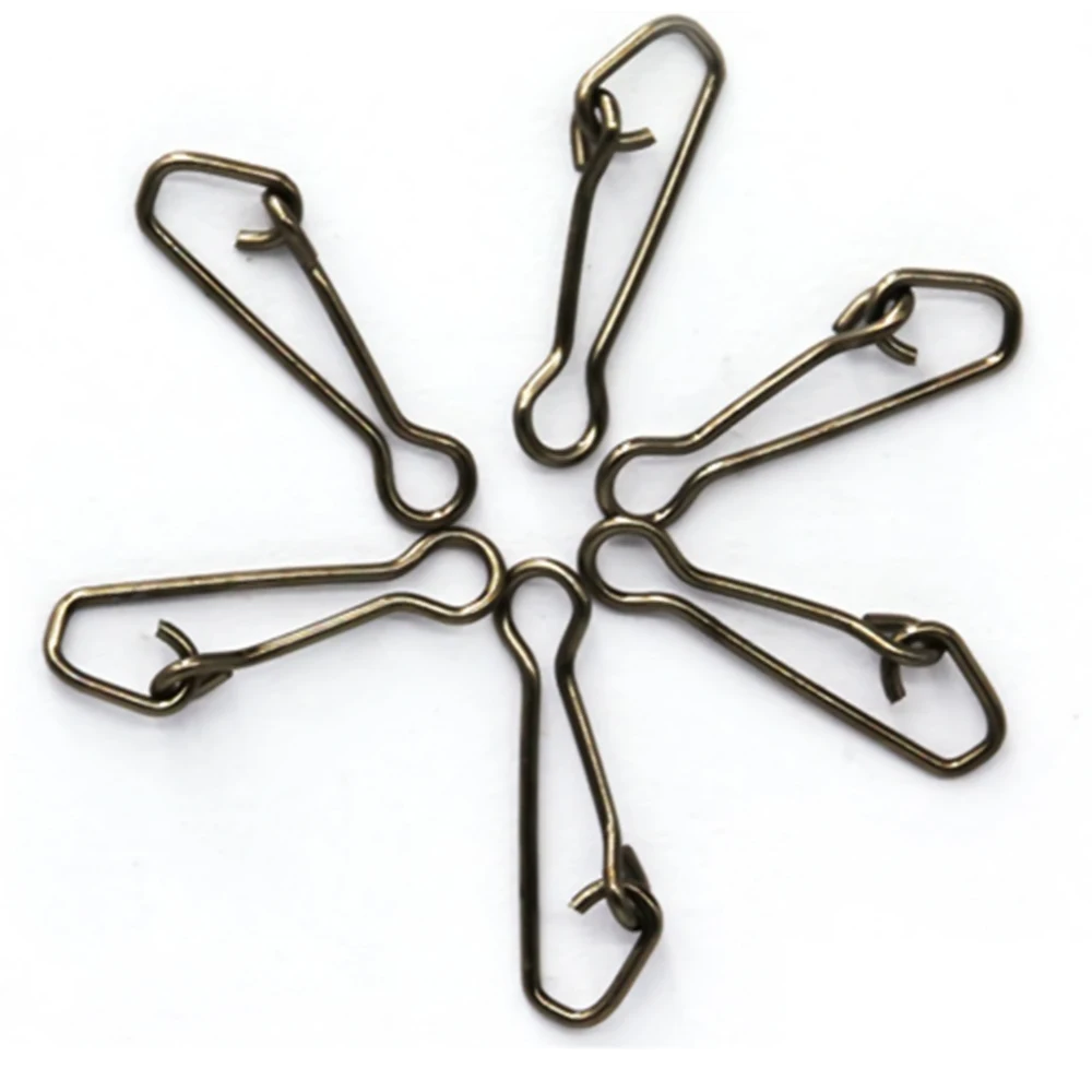 Buy 50pcs/pack QL Hooked Snap Swivel Stainless Steel