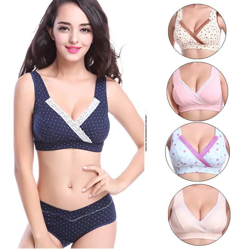 

Soft Lace BreastFeeding Maternity Nursing Bra for Feeding sleep bra Clothes for pregnant women cotton Pregnancy Underwear Bras