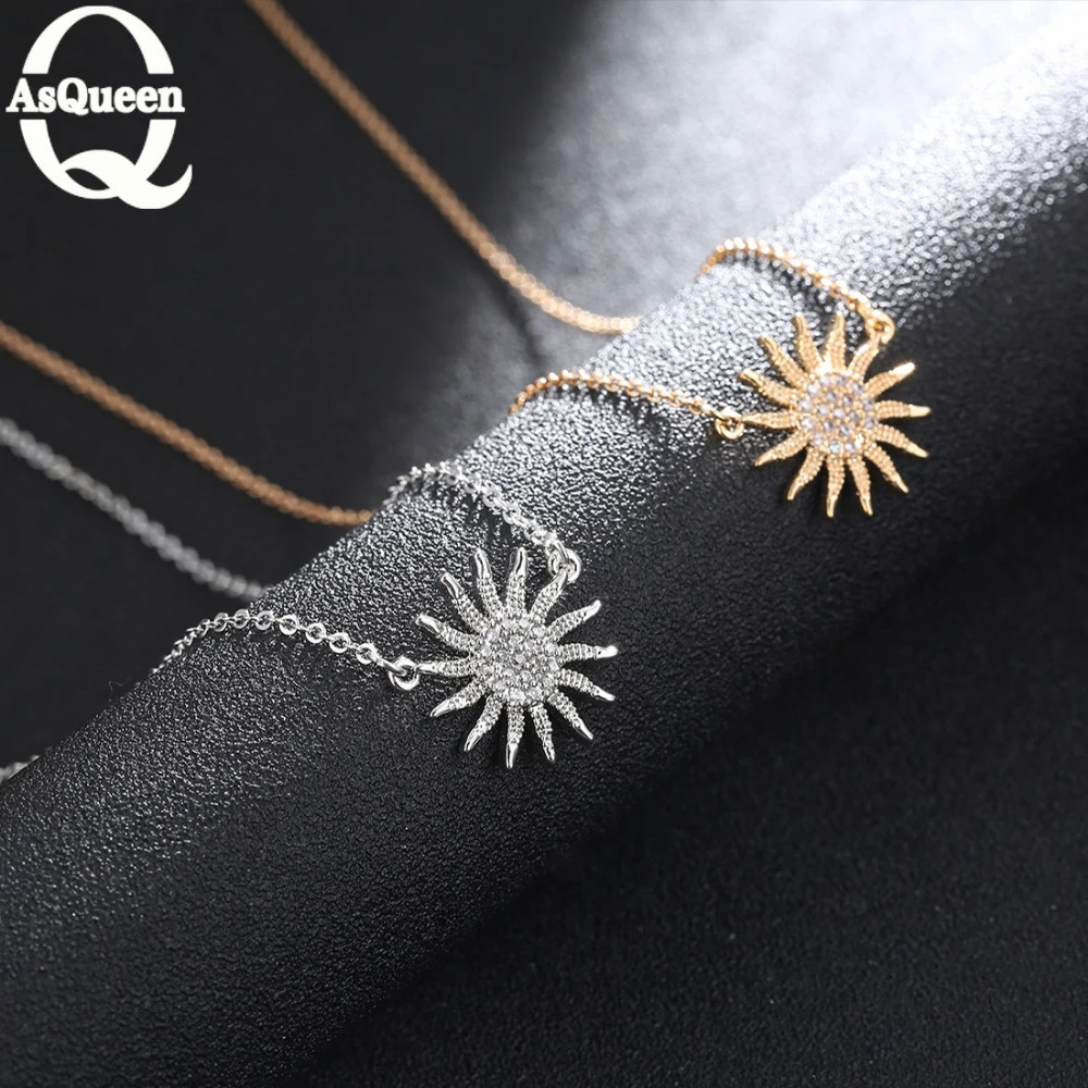 

Fashion Necklace New Arrival Gold Silver Color Sun Flower Shaped Pendant Necklaces Jewelry For Women Gifts