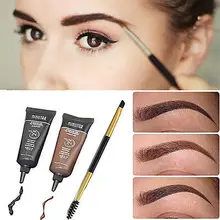 Жидкие усилители для бровей, натуральные, легко носить, коричневые, водостойкие, тинт для бровей, хна с тушью для ресниц, набор кистей для бровей, красота