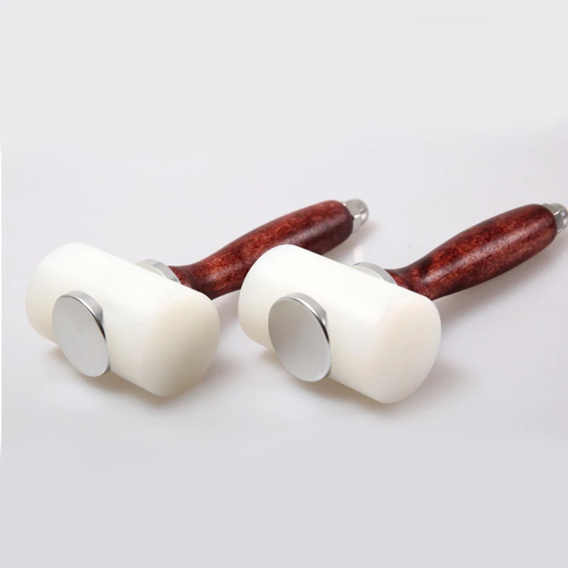 

1PC Nylon Hammer Leathercraft Carving Hammer Sew Leather Cowhide Tool Kit with Wooden Handle