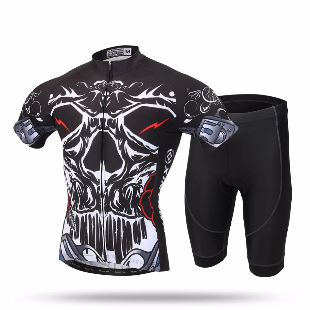 

XINTOWN Breathable Anti-Sweat Short Sleeve Cycling Sets Clothes Jerseys Bib Shorts Bike Ropa Ciclismo Bicycle Jersey MOWANG