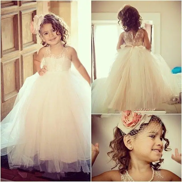 princess flower girl dress